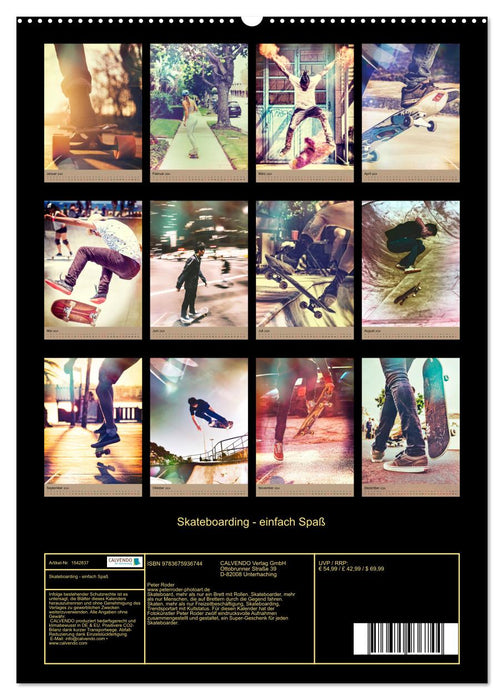 Skateboarding - tout simplement amusant (calendrier mural CALVENDO 2024)
