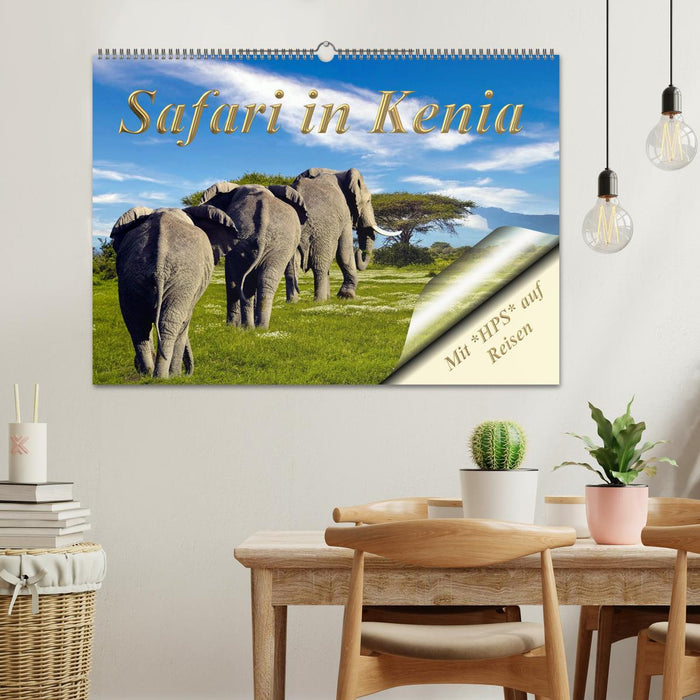 Safari in Kenia (CALVENDO Wandkalender 2024)