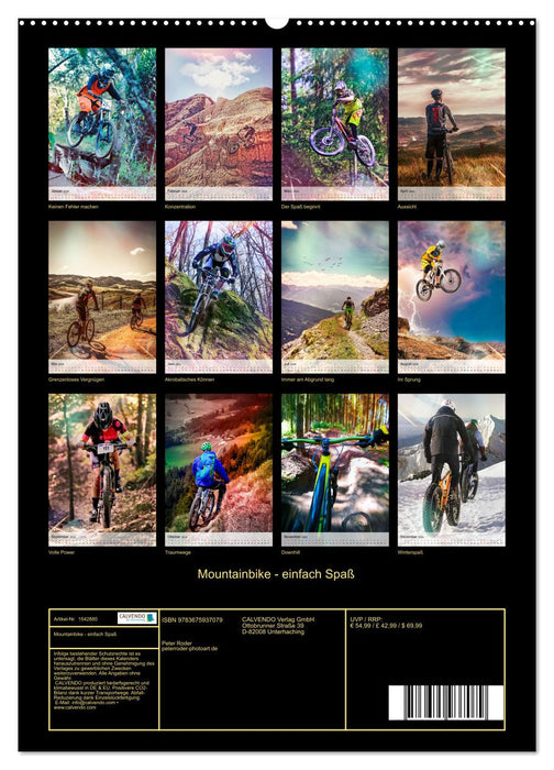 Mountainbike - einfach Spaß (CALVENDO Wandkalender 2024)