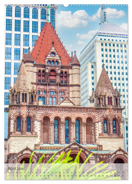 États-Unis – Boston historique (calendrier mural CALVENDO 2024) 