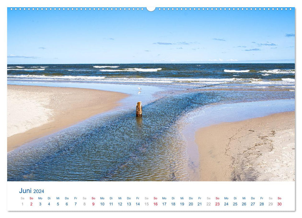 Die Sonneninsel Usedom (CALVENDO Wandkalender 2024)