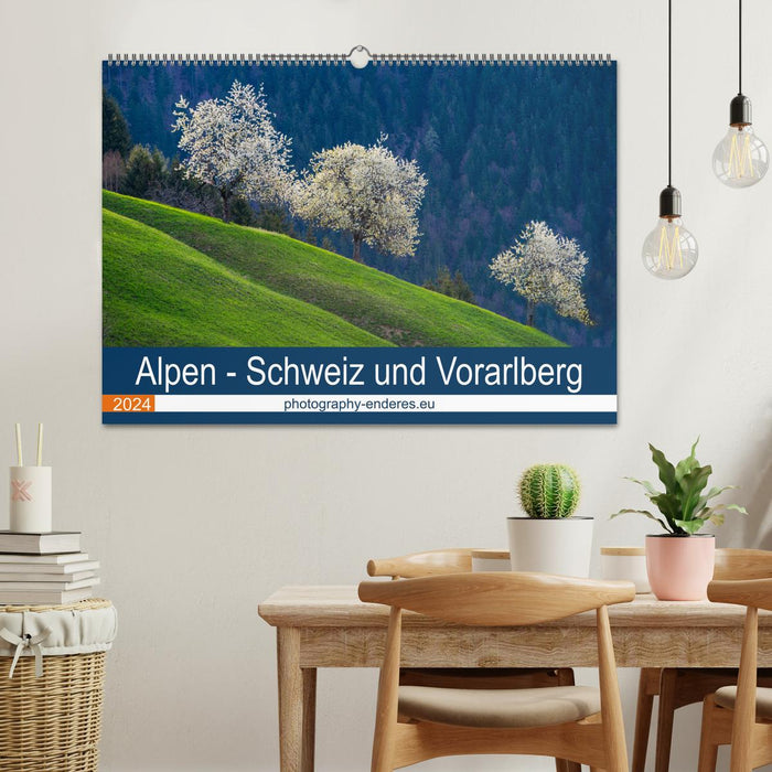 Alpen - Schweiz und Vorarlberg (CALVENDO Wandkalender 2024)