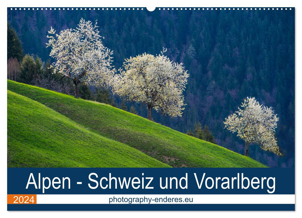 Alpen - Schweiz und Vorarlberg (CALVENDO Wandkalender 2024)