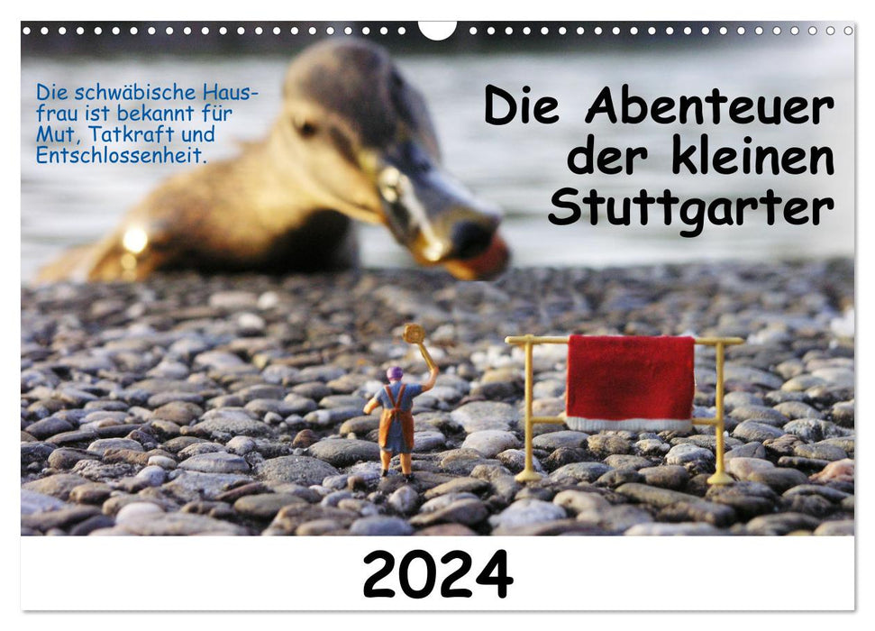 Die Abenteuer der kleinen Stuttgarter (CALVENDO Wandkalender 2024)