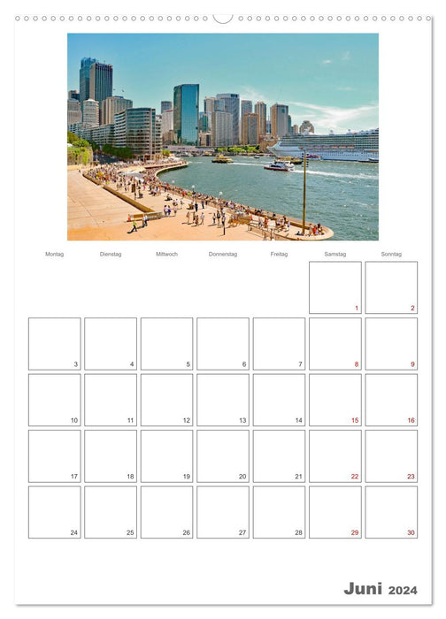 Unterwegs in Sydney - Reiseplaner (CALVENDO Wandkalender 2024)
