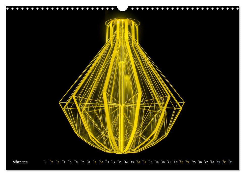 Kunst LICHT Kalender (CALVENDO Wandkalender 2024)