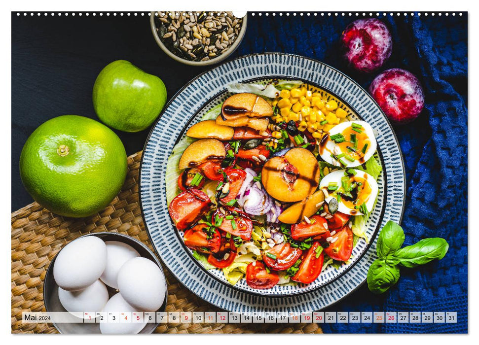 Leckere Salate (CALVENDO Premium Wandkalender 2024)