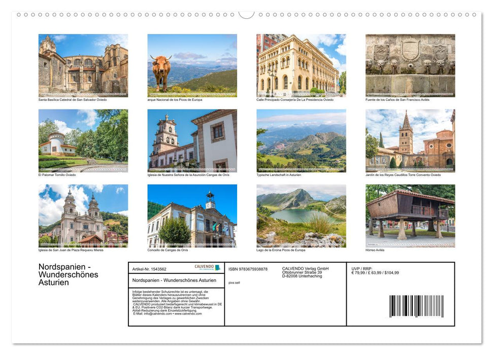 Nordspanien - Wunderschönes Asturien (CALVENDO Premium Wandkalender 2024)