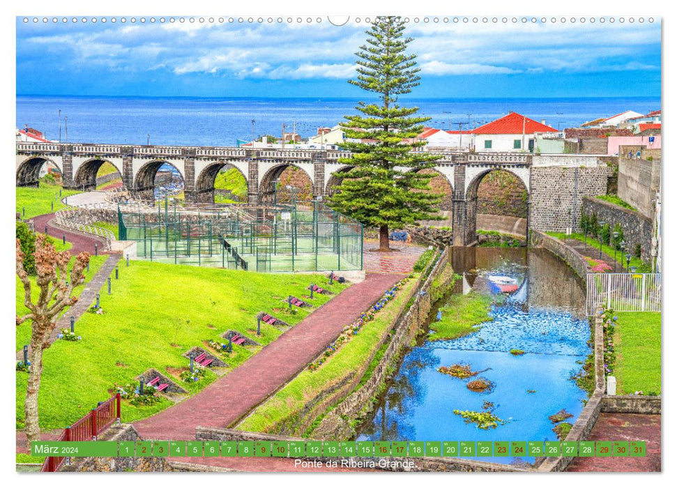 Açores : l'ouest doux de l'Europe (calendrier mural CALVENDO 2024) 