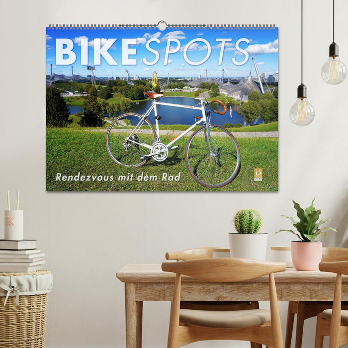BIKESPOTS - Rendezvous mit dem Rad (CALVENDO Wandkalender 2024)