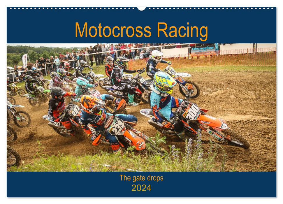 Motocross Racing - The gate drops (CALVENDO Wandkalender 2024)