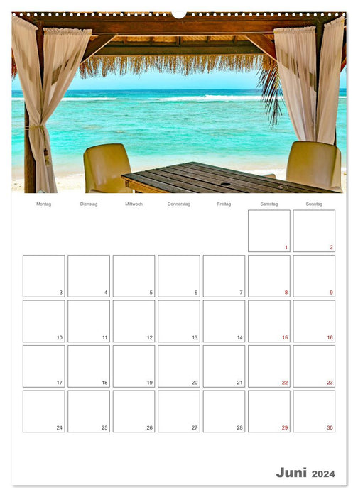 Traumhaftes Paradies - Rarotonga Urlaubsplaner (CALVENDO Wandkalender 2024)