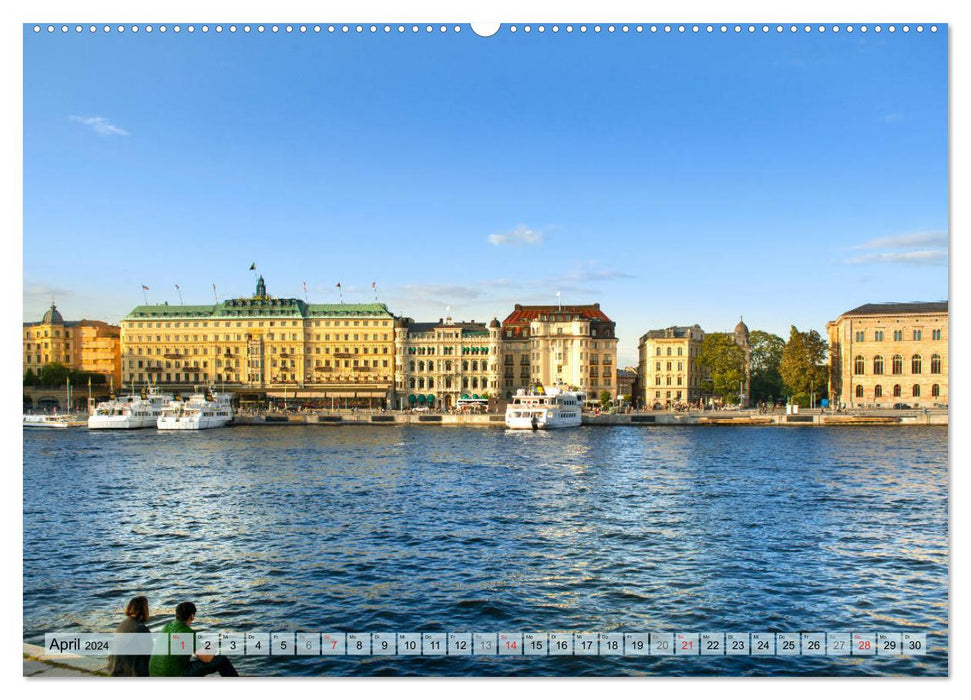 Stockholm - Maritime Ansichten (CALVENDO Wandkalender 2024)