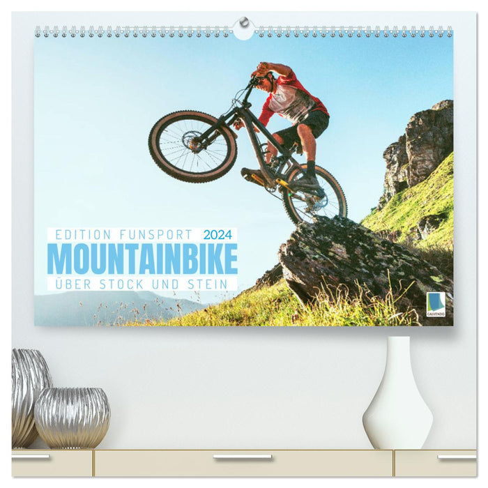 Mountainbike - Über Stock und Stein: Edition Funsport (CALVENDO Premium Wandkalender 2024)