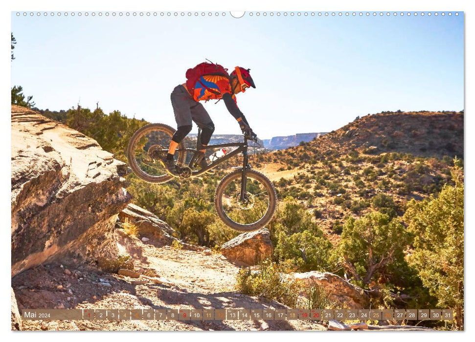 Mountainbike - Über Stock und Stein: Edition Funsport (CALVENDO Premium Wandkalender 2024)