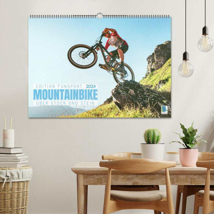 Mountainbike - Über Stock und Stein: Edition Funsport (CALVENDO Wandkalender 2024)