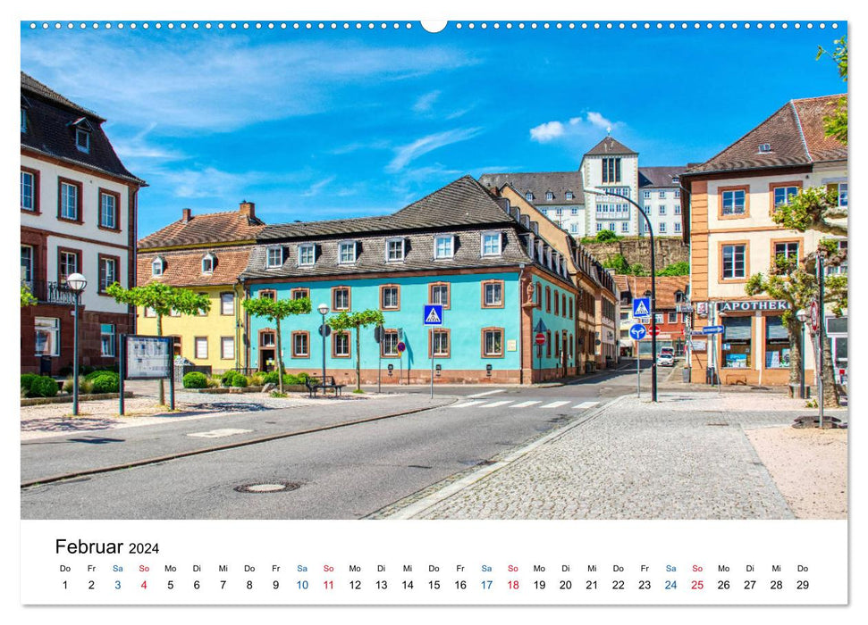 Blieskastel - Die charmante Barockstadt (CALVENDO Wandkalender 2024)