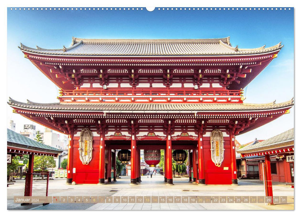 Fernweh und Traumziele: Tokio entdecken (CALVENDO Premium Wandkalender 2024)