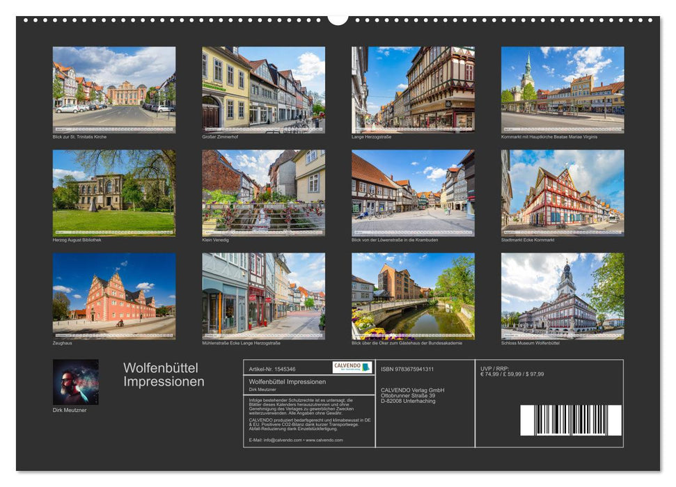 Wolfenbüttel Impressionen (CALVENDO Premium Wandkalender 2024)