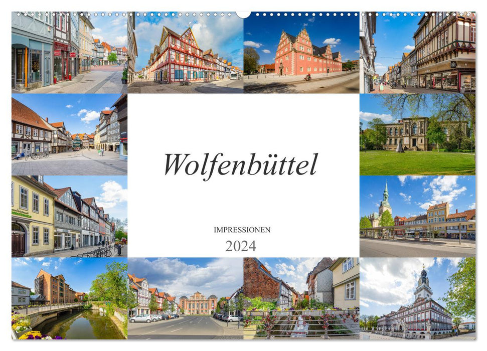 Impressions de Wolfenbüttel (calendrier mural CALVENDO 2024) 