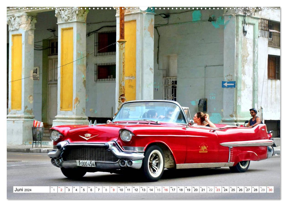 Cadillac Cabrio 1957 - Traumschiff auf Rädern (CALVENDO Premium Wandkalender 2024)