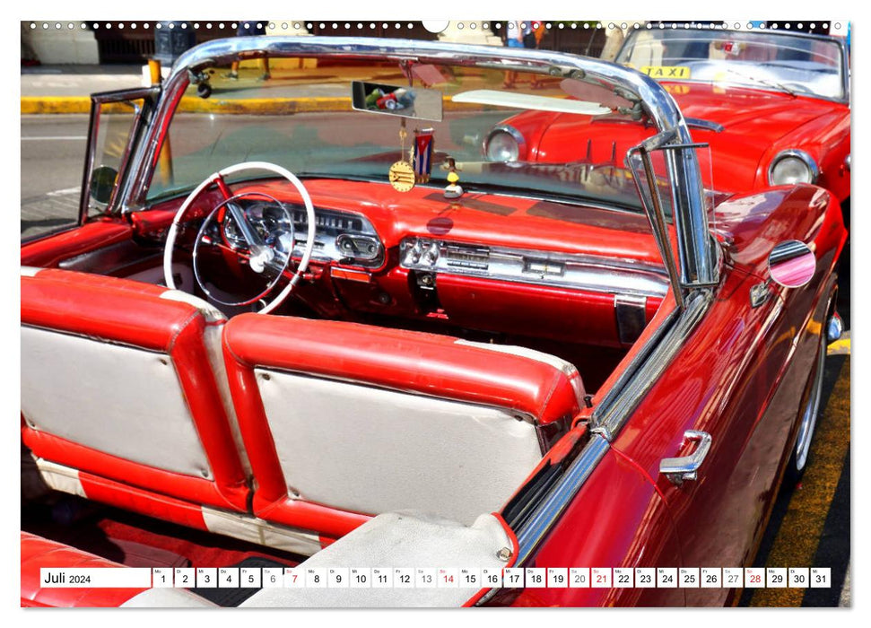 Cadillac Cabrio 1957 - Traumschiff auf Rädern (CALVENDO Premium Wandkalender 2024)