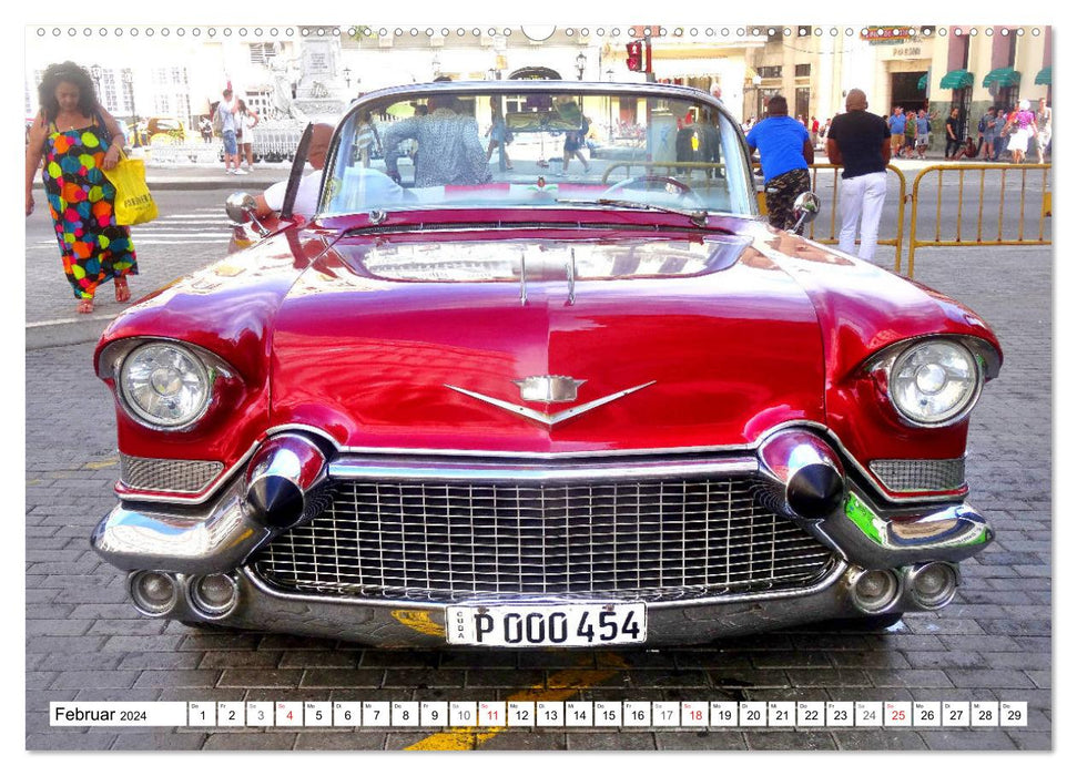 Cadillac Cabrio 1957 - Traumschiff auf Rädern (CALVENDO Wandkalender 2024)