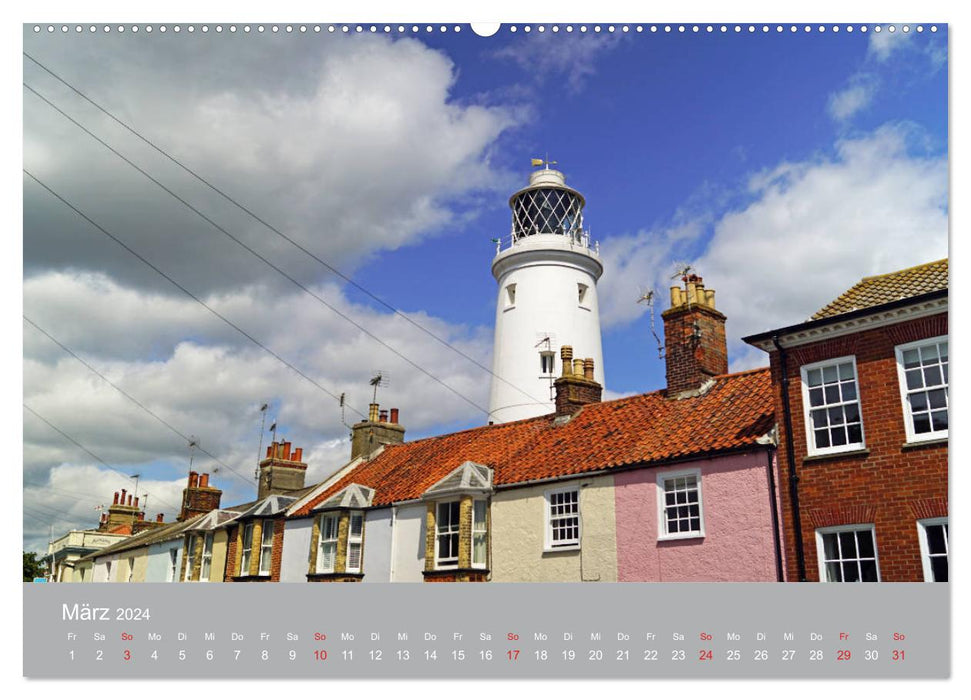 Englische Leuchttürme - Leuchtfeuer entlang Englands Küste (CALVENDO Premium Wandkalender 2024)
