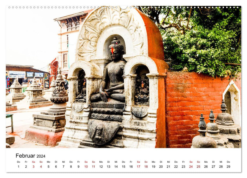 Impressionen aus Kathmandu (CALVENDO Premium Wandkalender 2024)
