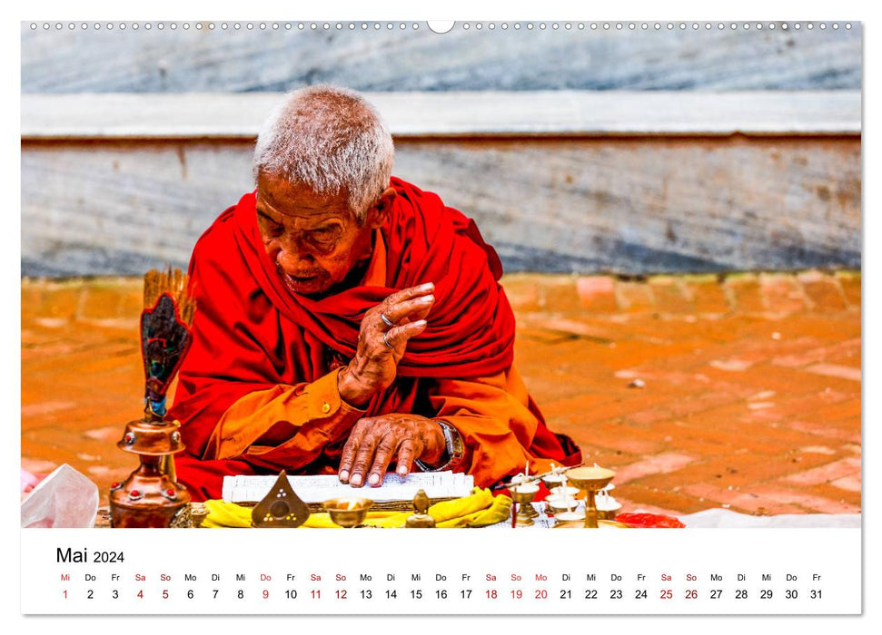 Impressionen aus Kathmandu (CALVENDO Premium Wandkalender 2024)