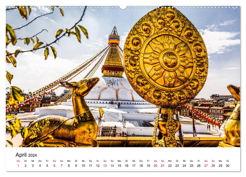 Impressionen aus Kathmandu (CALVENDO Wandkalender 2024)