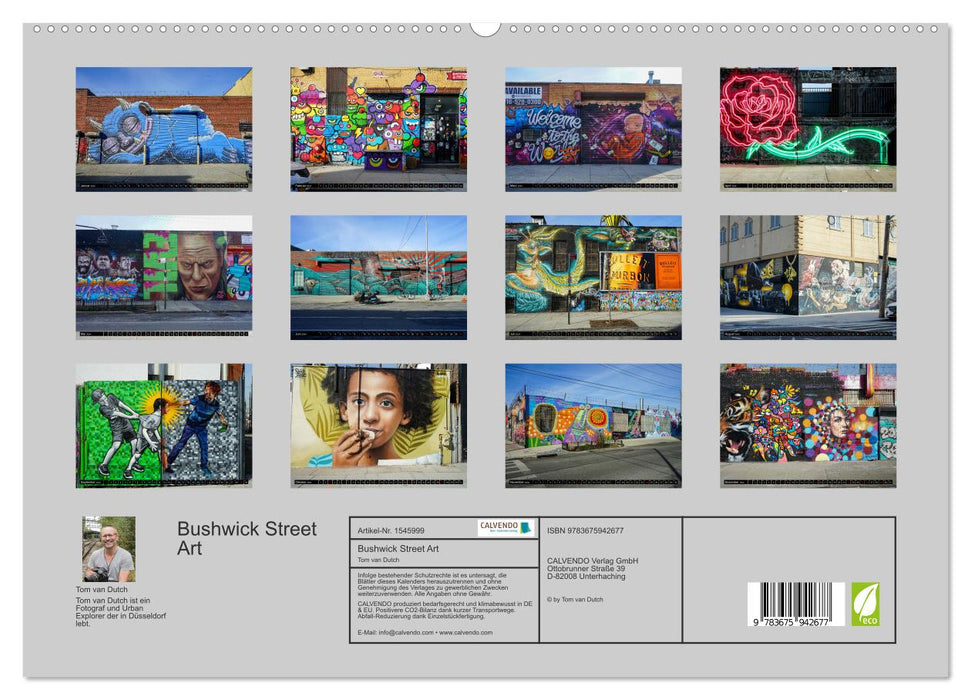 Bushwick Street Art (CALVENDO Premium Wandkalender 2024)