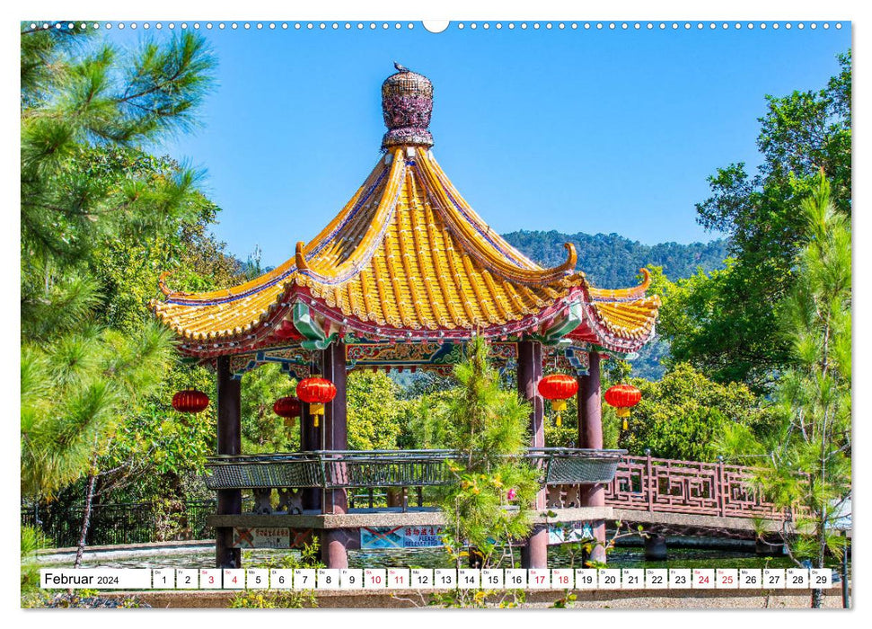 Kek-Lok Temple with colorful impressions (CALVENDO wall calendar 2024) 