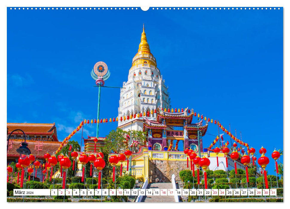 Kek-Lok Temple with colorful impressions (CALVENDO wall calendar 2024) 