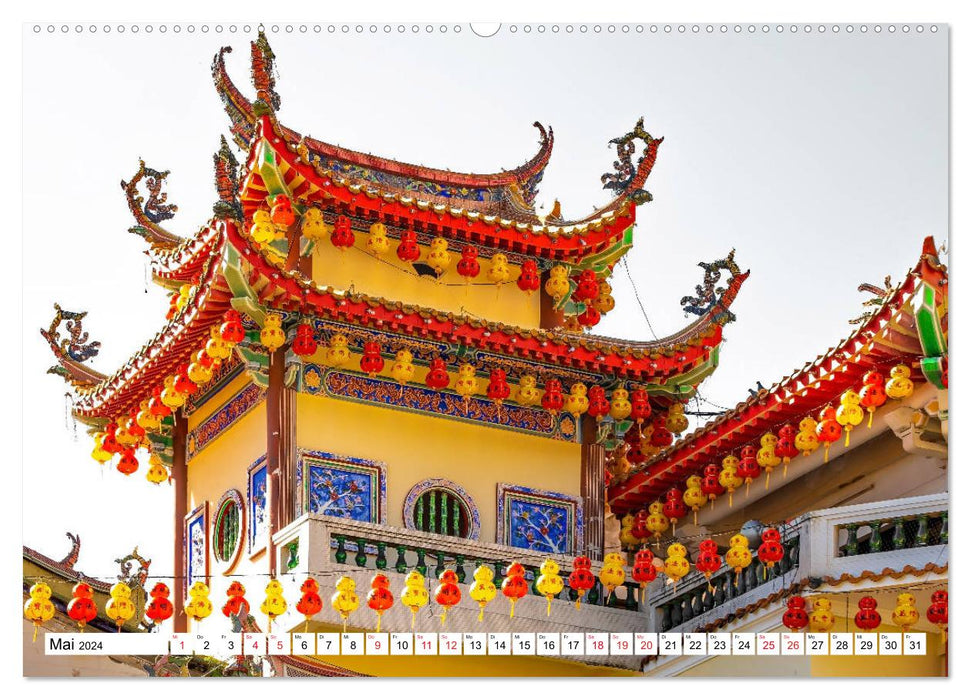 Kek-Lok Temple with colorful impressions (CALVENDO wall calendar 2024) 