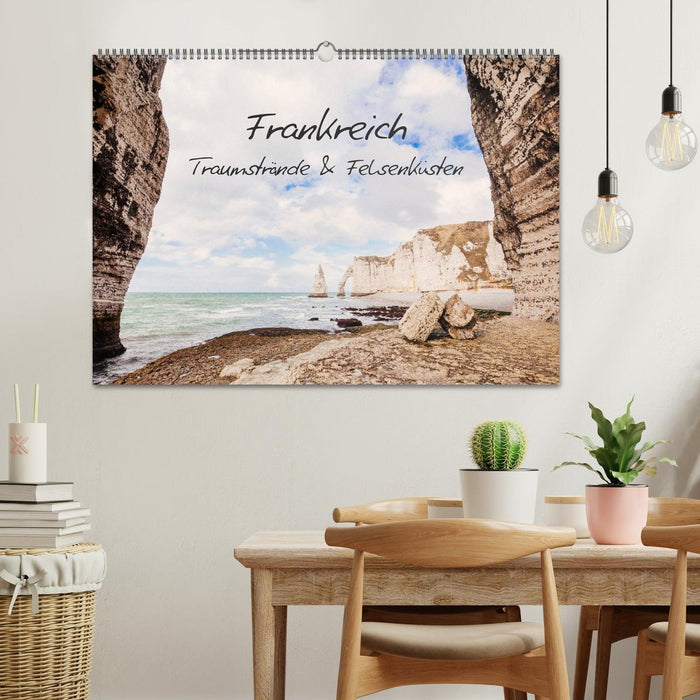 Frankreich - Traumstrände & Felsenküsten (CALVENDO Wandkalender 2024)