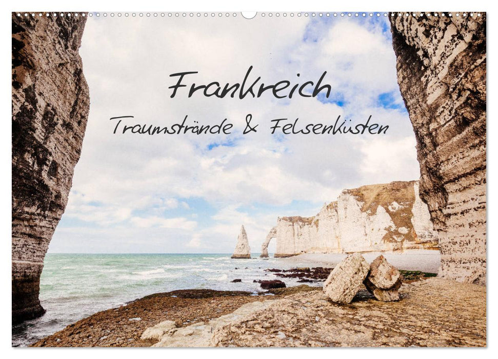 France - dream beaches &amp; rocky coasts (CALVENDO wall calendar 2024) 