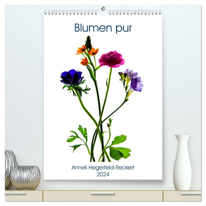 Blumen pur (CALVENDO Premium Wandkalender 2024)