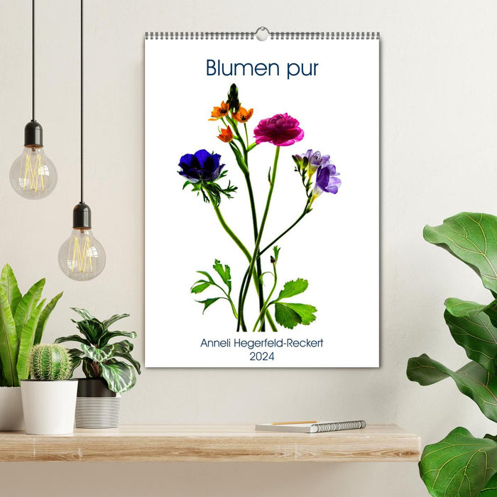 Pure flowers (CALVENDO wall calendar 2024) 