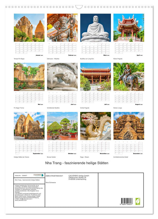 Nha Trang - fascinating sacred sites (CALVENDO wall calendar 2024) 