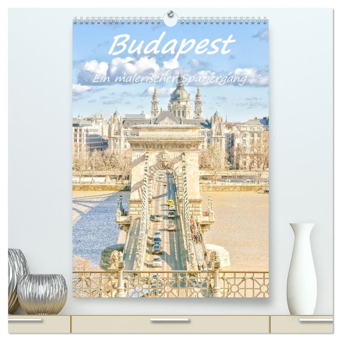 Budapest - A scenic walk (CALVENDO Premium Wall Calendar 2024) 