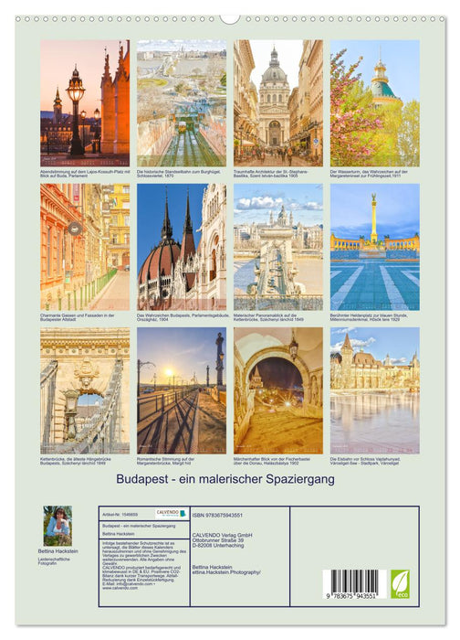 Budapest - A scenic walk (CALVENDO Premium Wall Calendar 2024) 