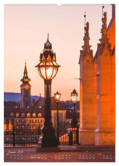 Budapest - A scenic walk (CALVENDO Premium Wall Calendar 2024) 