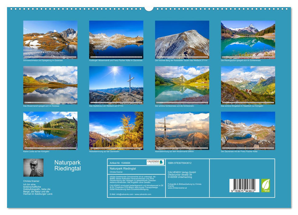 Naturpark Riedingtal (CALVENDO Premium Wandkalender 2024)
