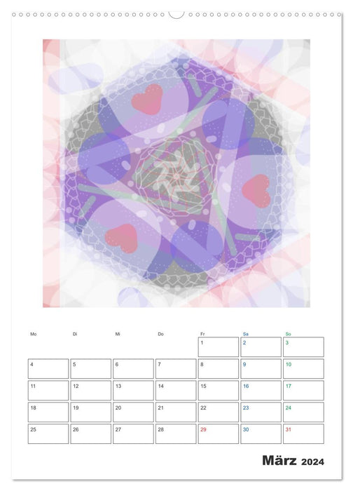 Months with heart (CALVENDO Premium Wall Calendar 2024) 