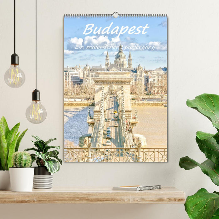 Budapest - Ein malerischer Spaziergang (CALVENDO Wandkalender 2024)