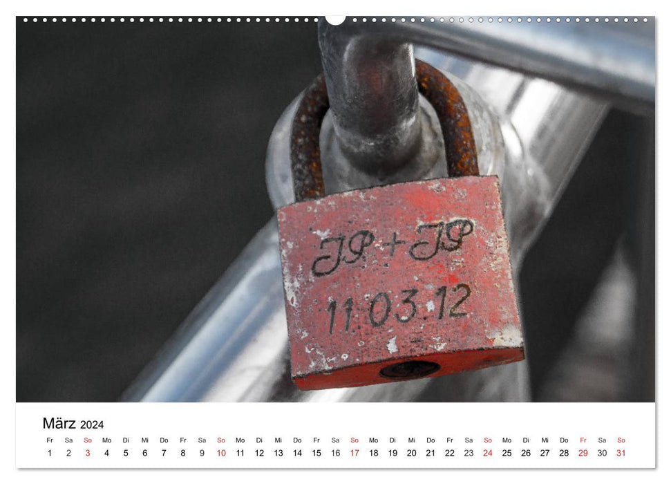 Love Locks (CALVENDO Premium Wall Calendar 2024) 