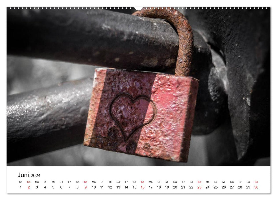 Love locks (CALVENDO wall calendar 2024) 