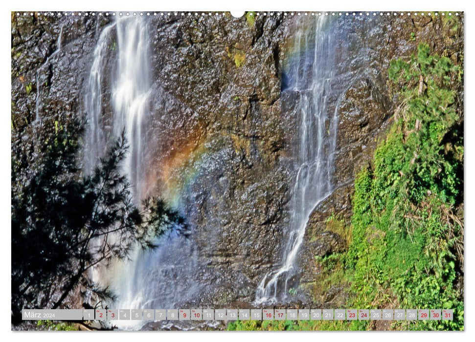 Reunion Island, Inside the Volcano (CALVENDO Wall Calendar 2024) 