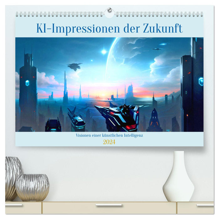 AI impressions of the future (CALVENDO Premium Wall Calendar 2024) 